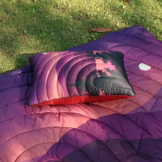 Camping Pillow,Supportive Compressible Travel Pillow Large Size Lightweight Camp Pillow with Storage Bag for Camping,Hiking,Backpacking,Airplane