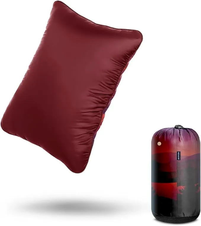 Camping Pillow,Supportive Compressible Travel Pillow Large Size Lightweight Camp Pillow with Storage Bag for Camping,Hiking,Backpacking,Airplane