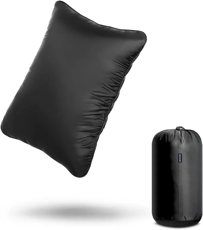Camping Pillow,Supportive Compressible Travel Pillow Large Size Lightweight Camp Pillow with Storage Bag for Camping,Hiking,Backpacking,Airplane