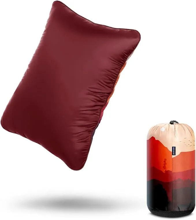Camping Pillow,Supportive Compressible Travel Pillow Large Size Lightweight Camp Pillow with Storage Bag for Camping,Hiking,Backpacking,Airplane