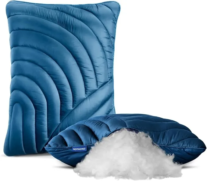 Camping Pillow,Supportive Compressible Travel Pillow Large Size Lightweight Camp Pillow with Storage Bag for Camping,Hiking,Backpacking,Airplane