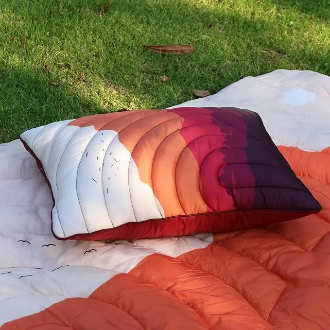 Camping Pillow,Supportive Compressible Travel Pillow Large Size Lightweight Camp Pillow with Storage Bag for Camping,Hiking,Backpacking,Airplane