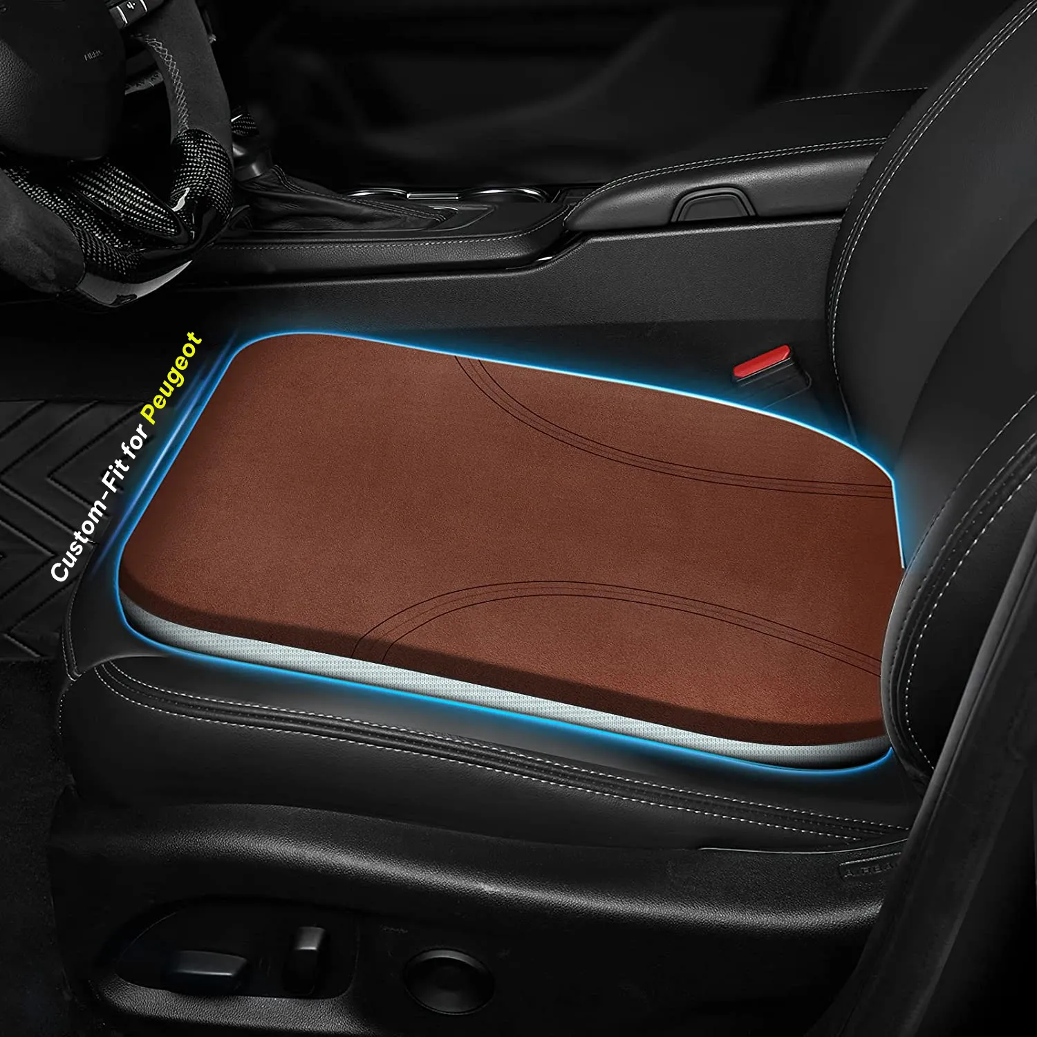 Car Seat Cushion, Custom Fit For Car, Car Memory Foam Seat Cushion, Heightening Seat Cushion, Seat Cushion for Car and Office Chair WAPE224