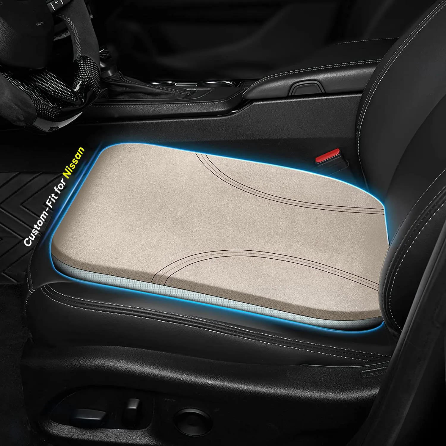 Car Seat Cushion, Custom Fit For Car, Car Memory Foam Seat Cushion, Heightening Seat Cushion, Seat Cushion for Car and Office Chair WAPU224