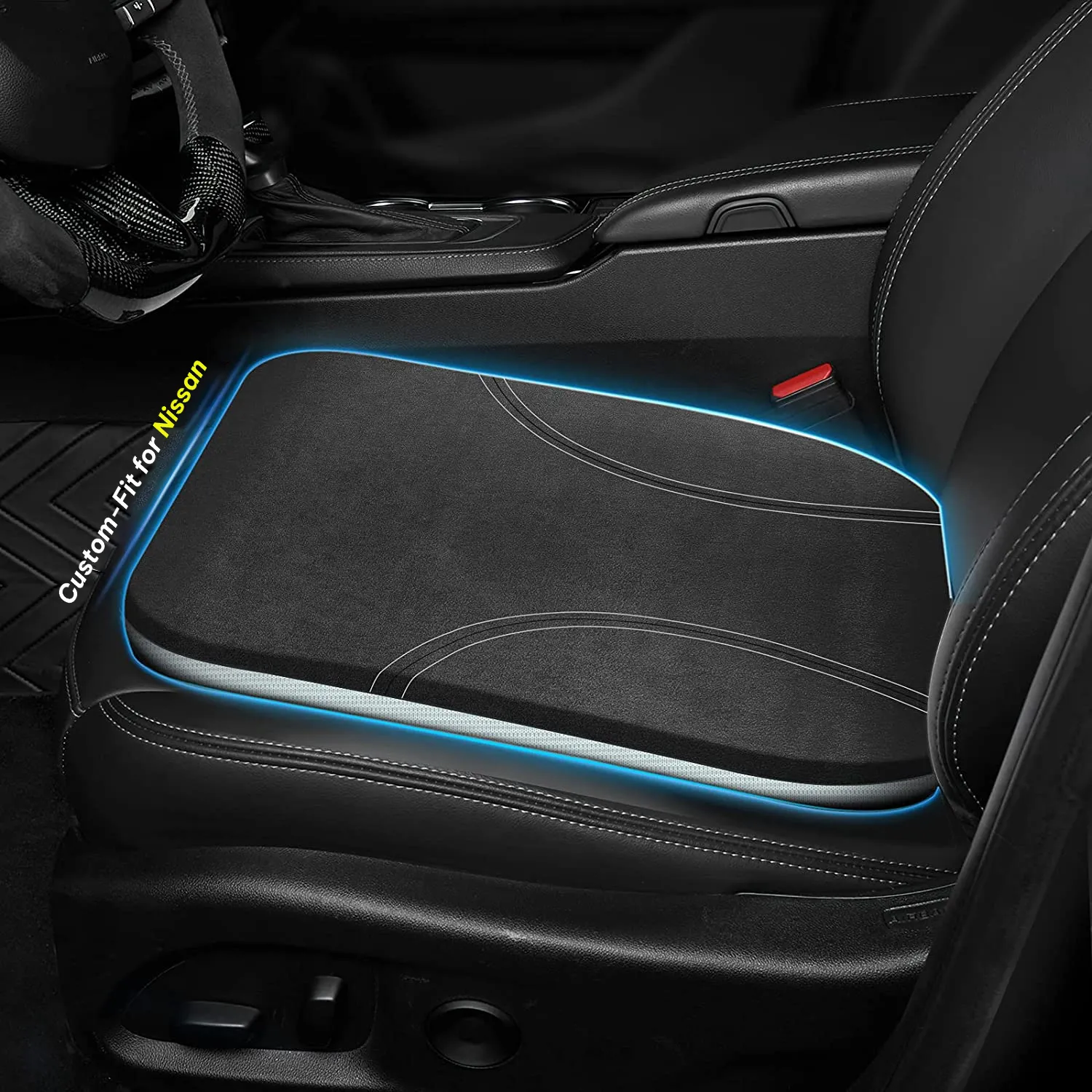 Car Seat Cushion, Custom Fit For Car, Car Memory Foam Seat Cushion, Heightening Seat Cushion, Seat Cushion for Car and Office Chair WAPU224