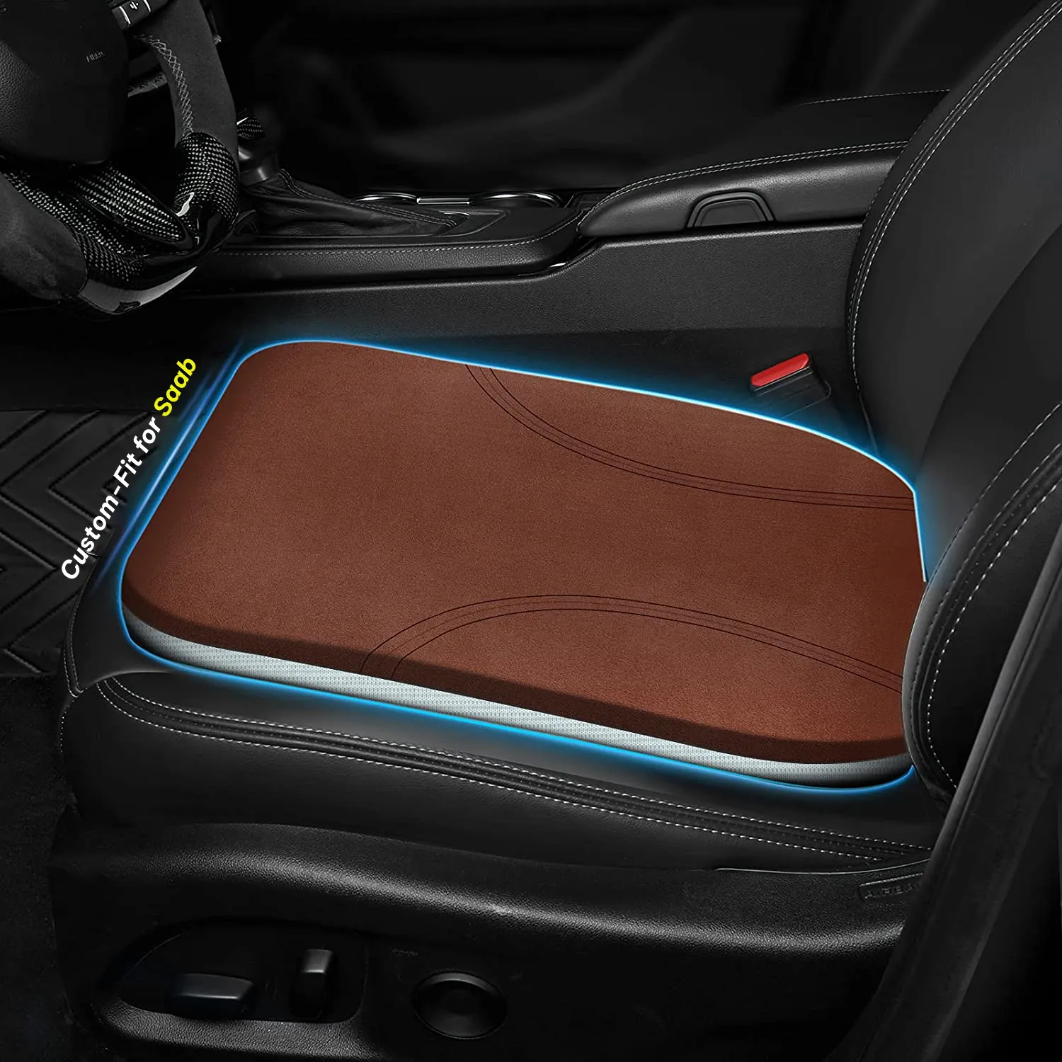 Car Seat Cushion, Custom Fit For Car, Car Memory Foam Seat Cushion, Heightening Seat Cushion, Seat Cushion for Car and Office Chair WASU224