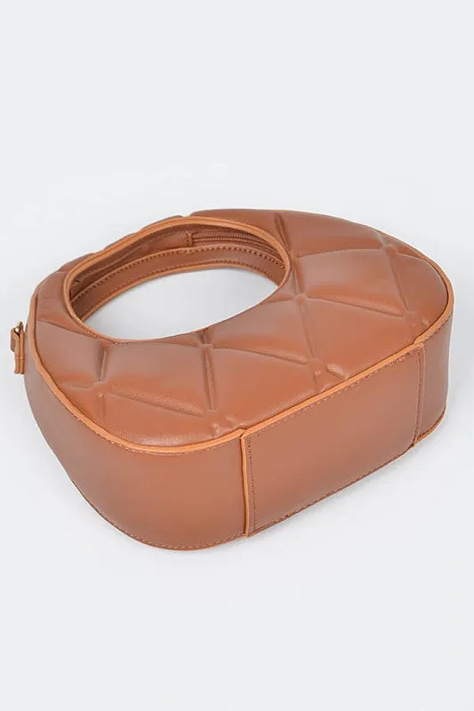 Carla Quilted Faux Leather Handle Bag
