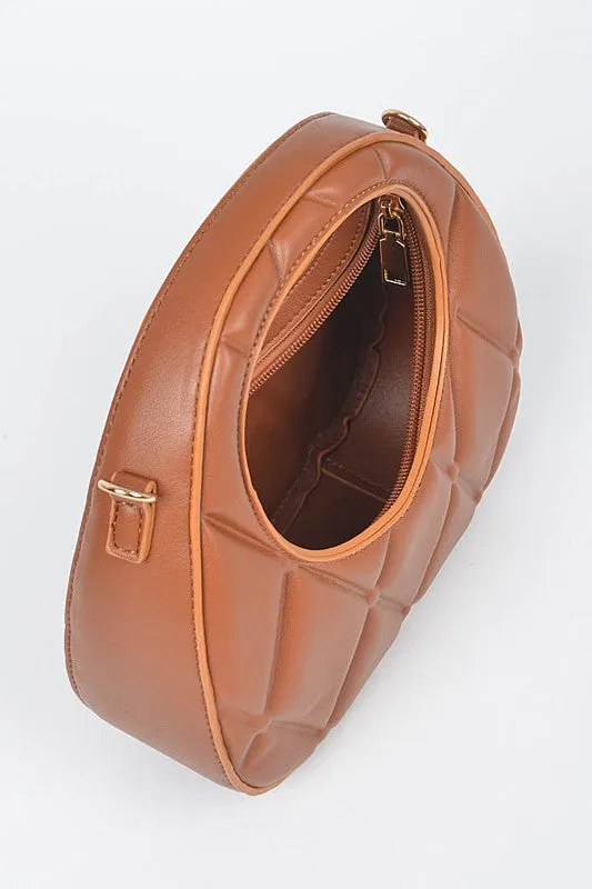 Carla Quilted Faux Leather Handle Bag