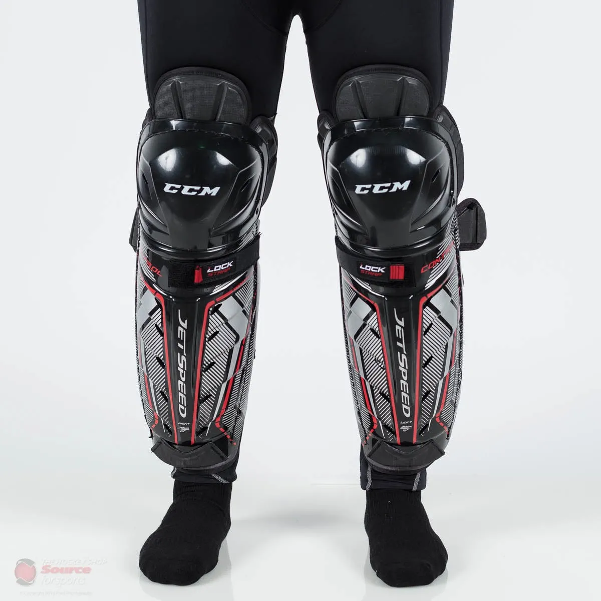 CCM Jetspeed Control Senior Hockey Shin Guards (2019)