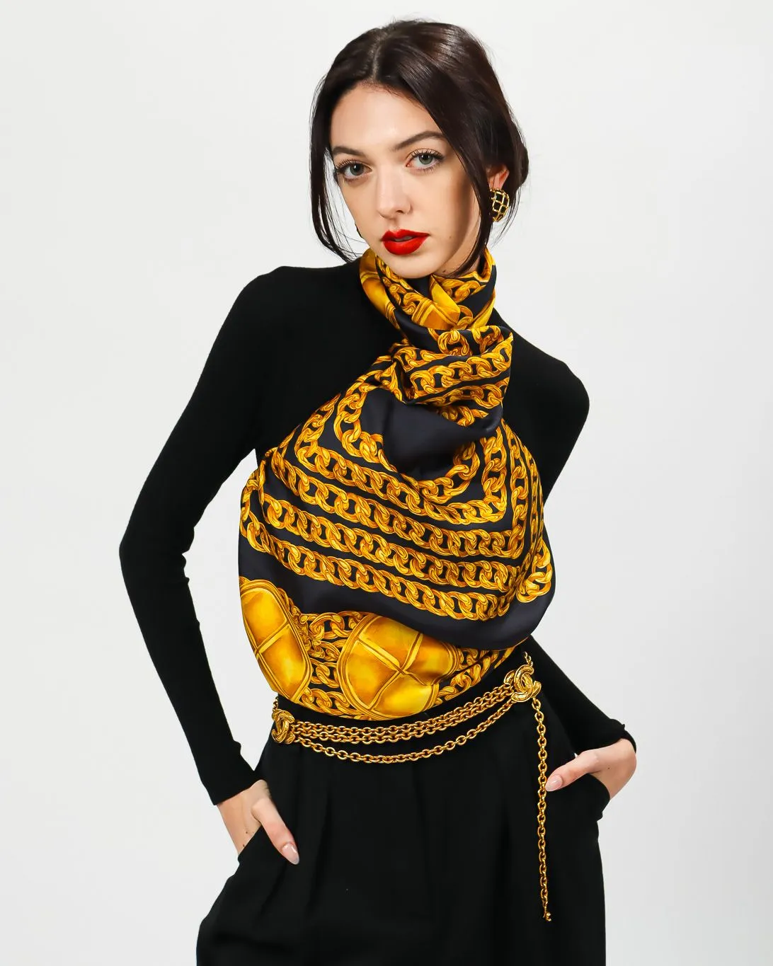 Chain Print Scarf