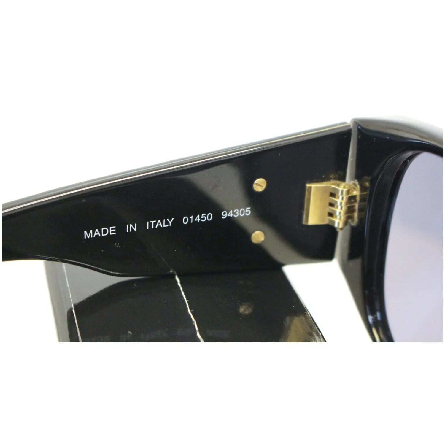 CHANEL Black Vintage Quilted Sunglasses 01450