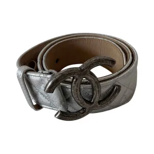 Chanel CC Logo Quilted Leather Belt