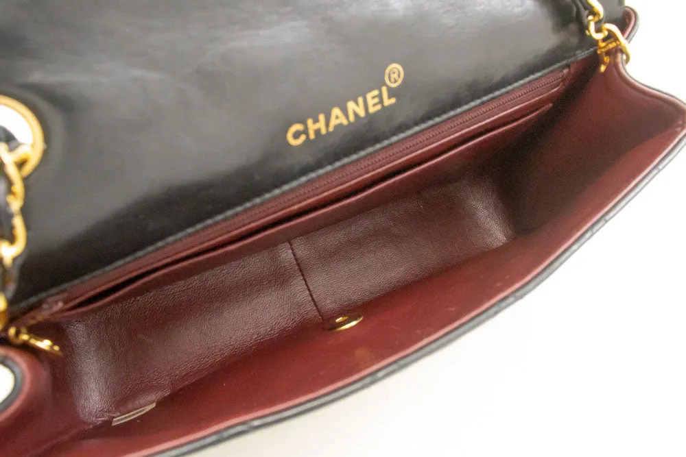 CHANEL Diana Flap Chain Shoulder Bag Black Quilted Lambskin Purse p38