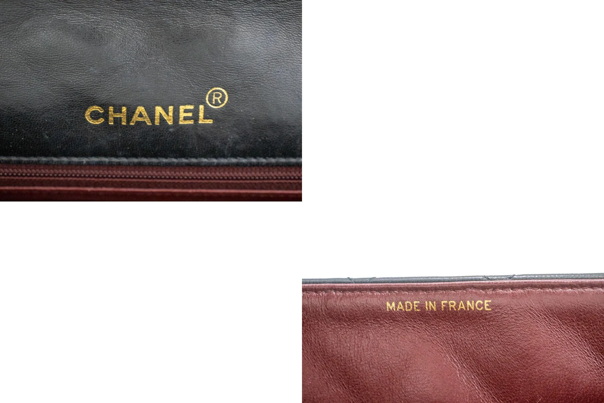 CHANEL Diana Flap Chain Shoulder Bag Black Quilted Lambskin Purse p38