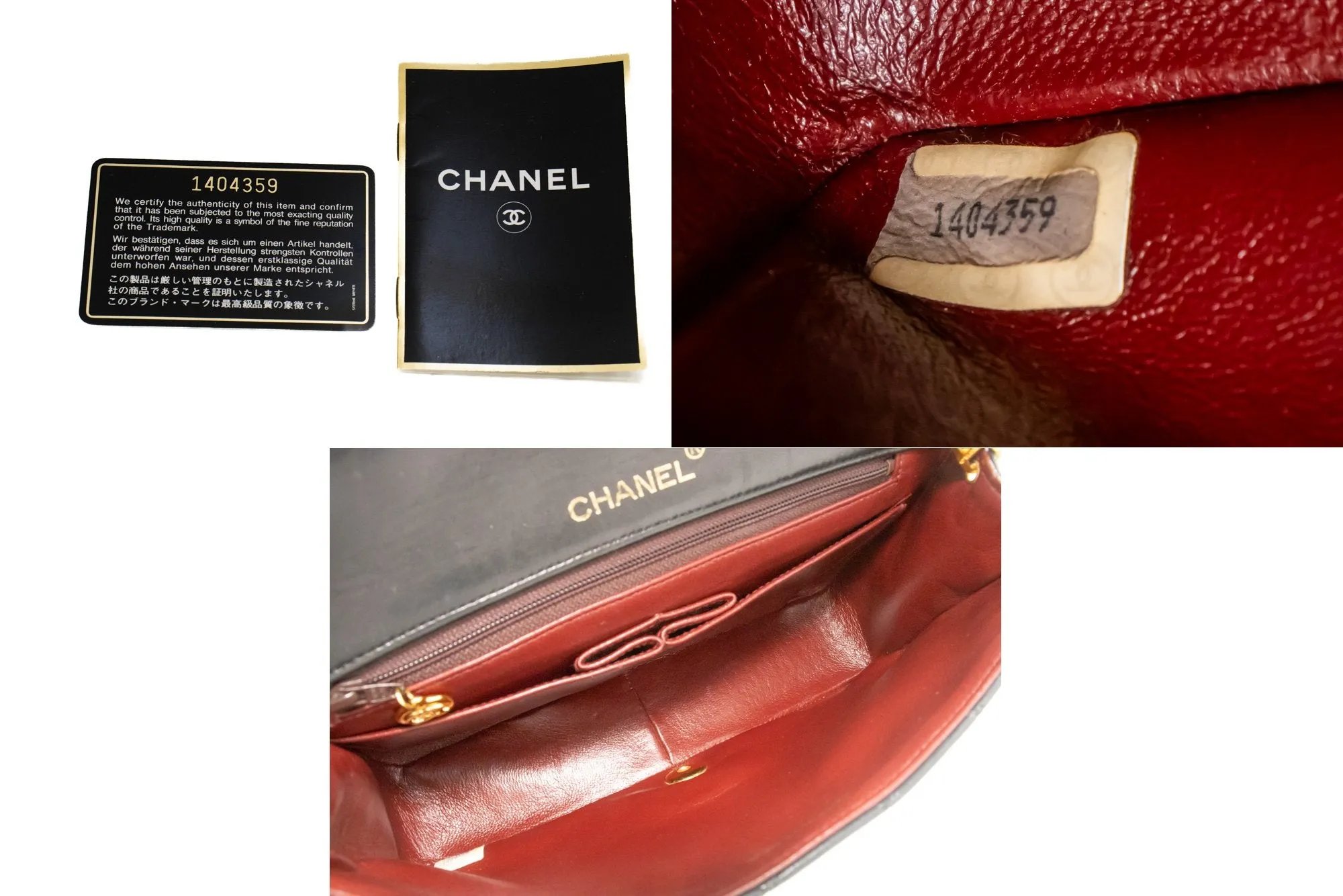 CHANEL Full Flap Chain Shoulder Bag Crossbody Black Quilted Lamb n21