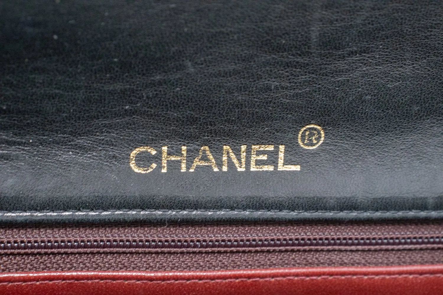 CHANEL Full Flap Chain Shoulder Bag Crossbody Black Quilted Lamb n21