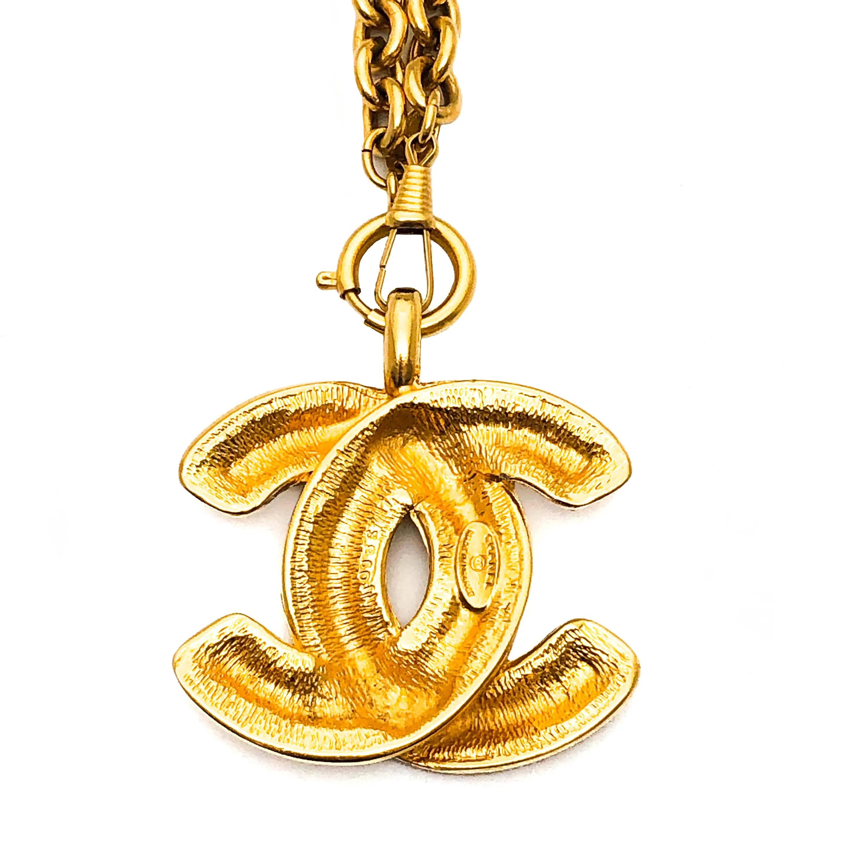Chanel Vintage Rare Classic Quilted XL Necklace