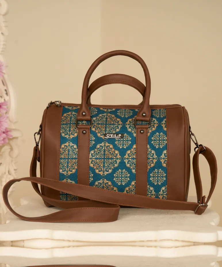 Chic Vegan Leather Women's Handbag - Double Handles for Stylish Versatility
