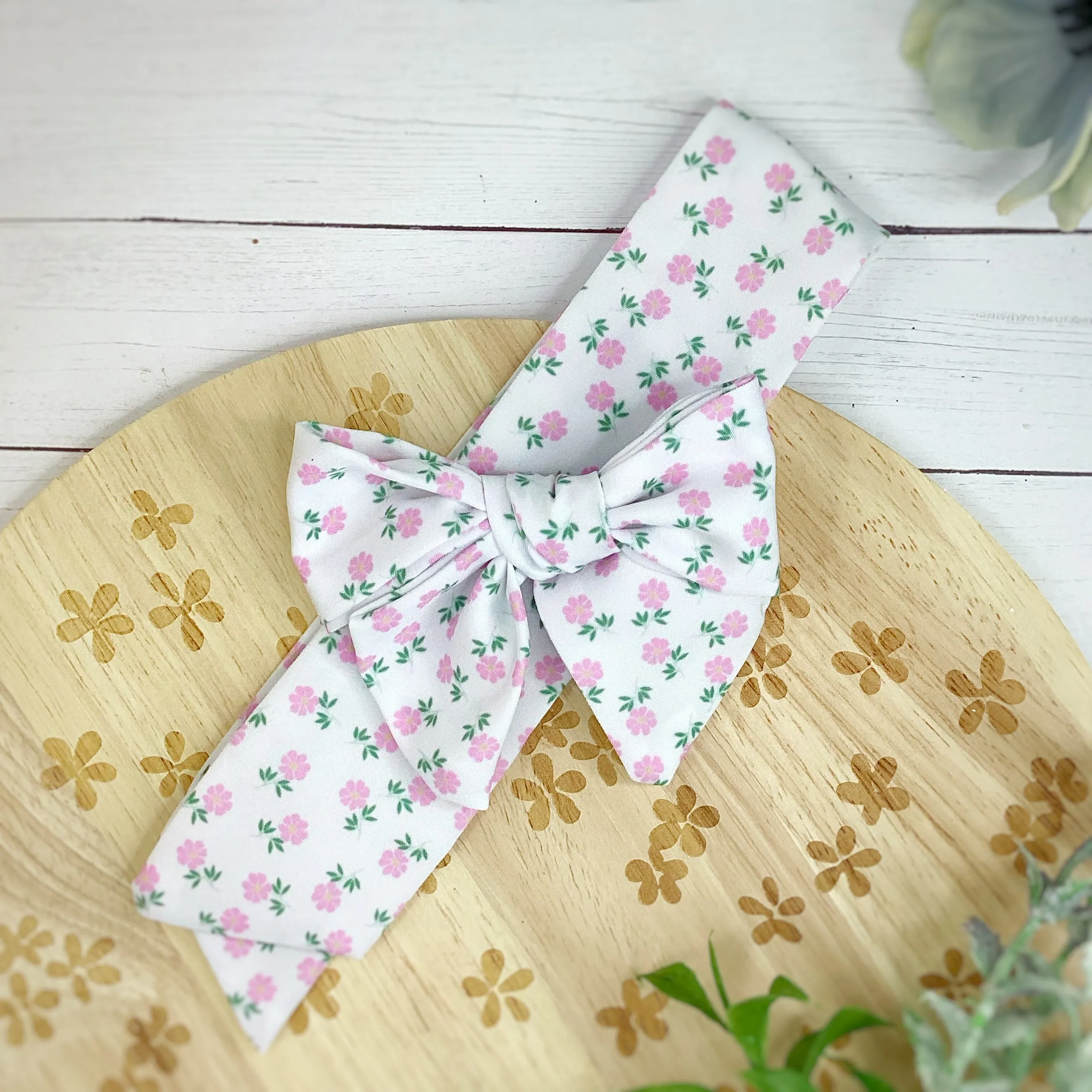 Chinoise Rose Bow Strip and Scrunchie Collection