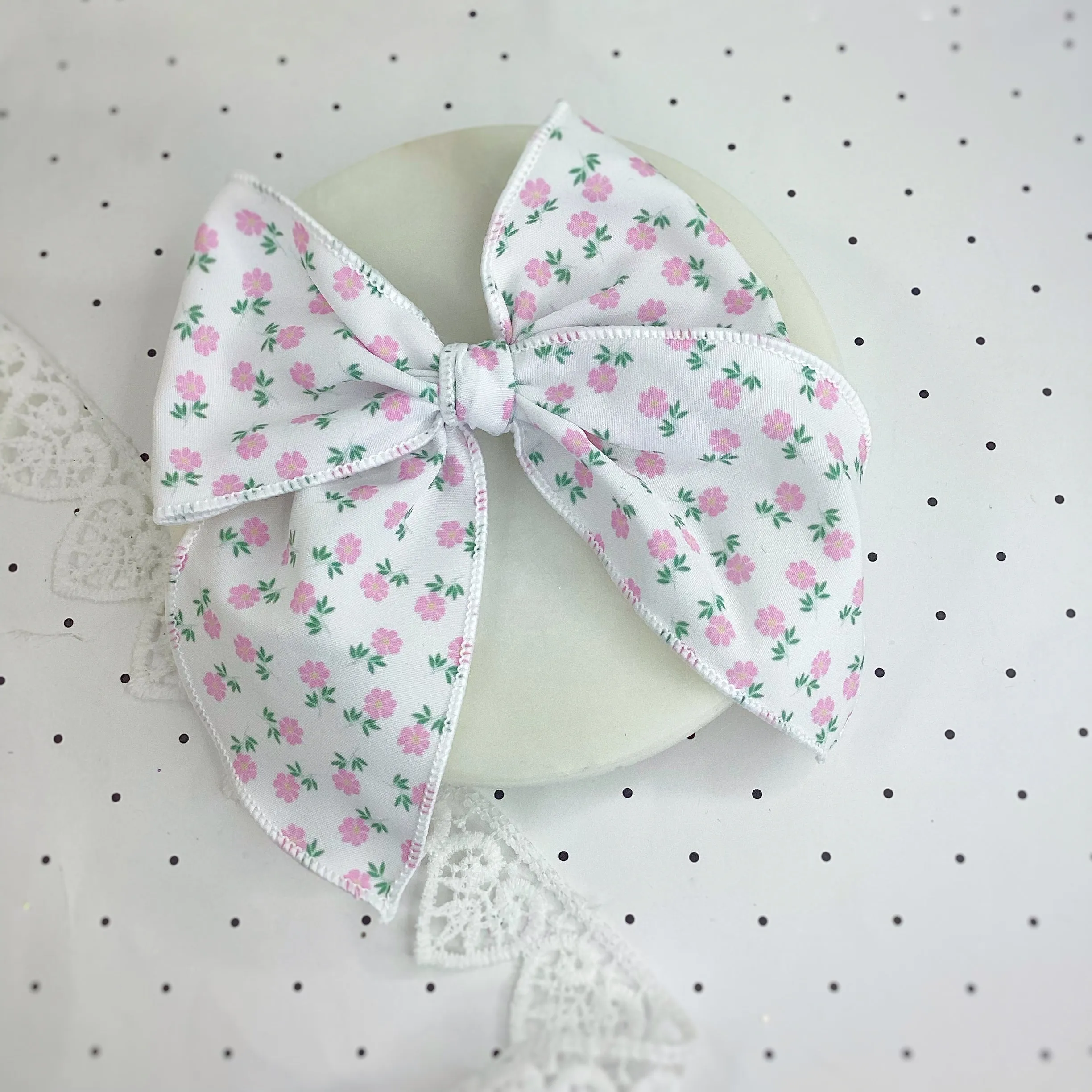Chinoise Rose Bow Strip and Scrunchie Collection