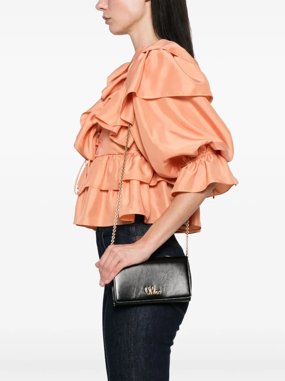 Chloè iconic leather clutch