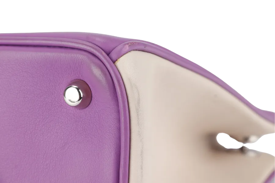 CHRISTIAN DIOR DIORISSIMO MEDIUM (09-MA-0134) TRICOLOR CALFSKIN SILVER HARAWARE WITH POUCH , STRAPS AND DUST COVER