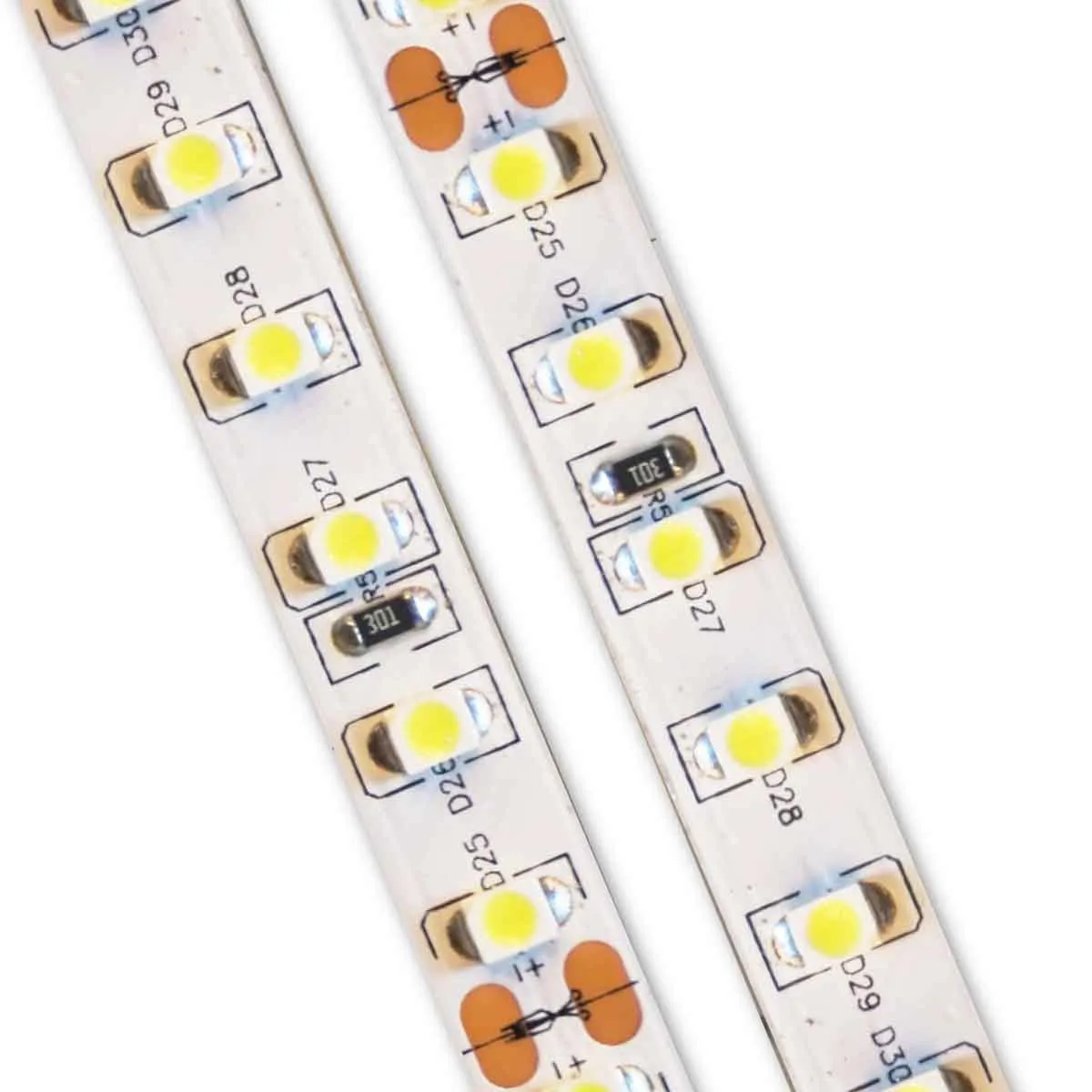 Classic LED Strip | IP20 | 12v | 8mm | Cut every 25mm | 120LEDs p/m | 9.6w p/m | p/metre & reel