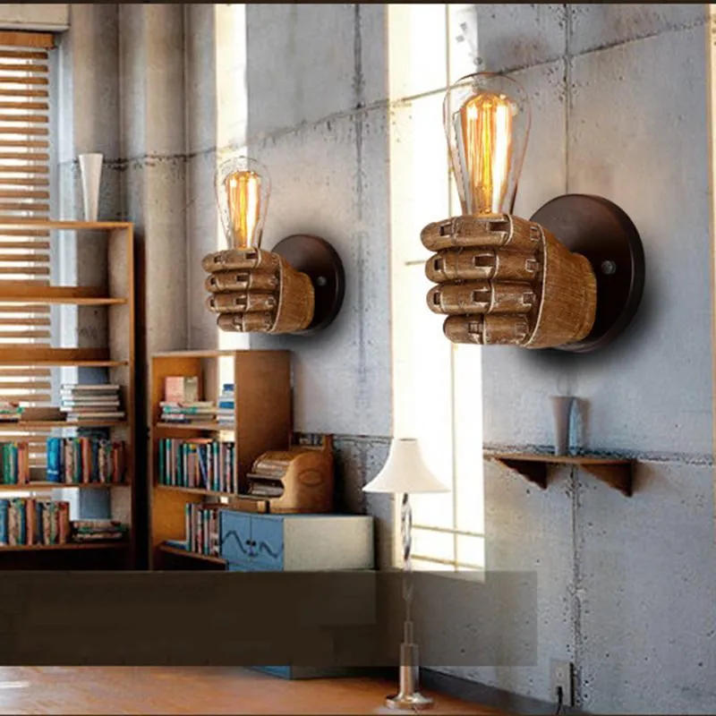 Classical Resin Fist Wall Lamps
