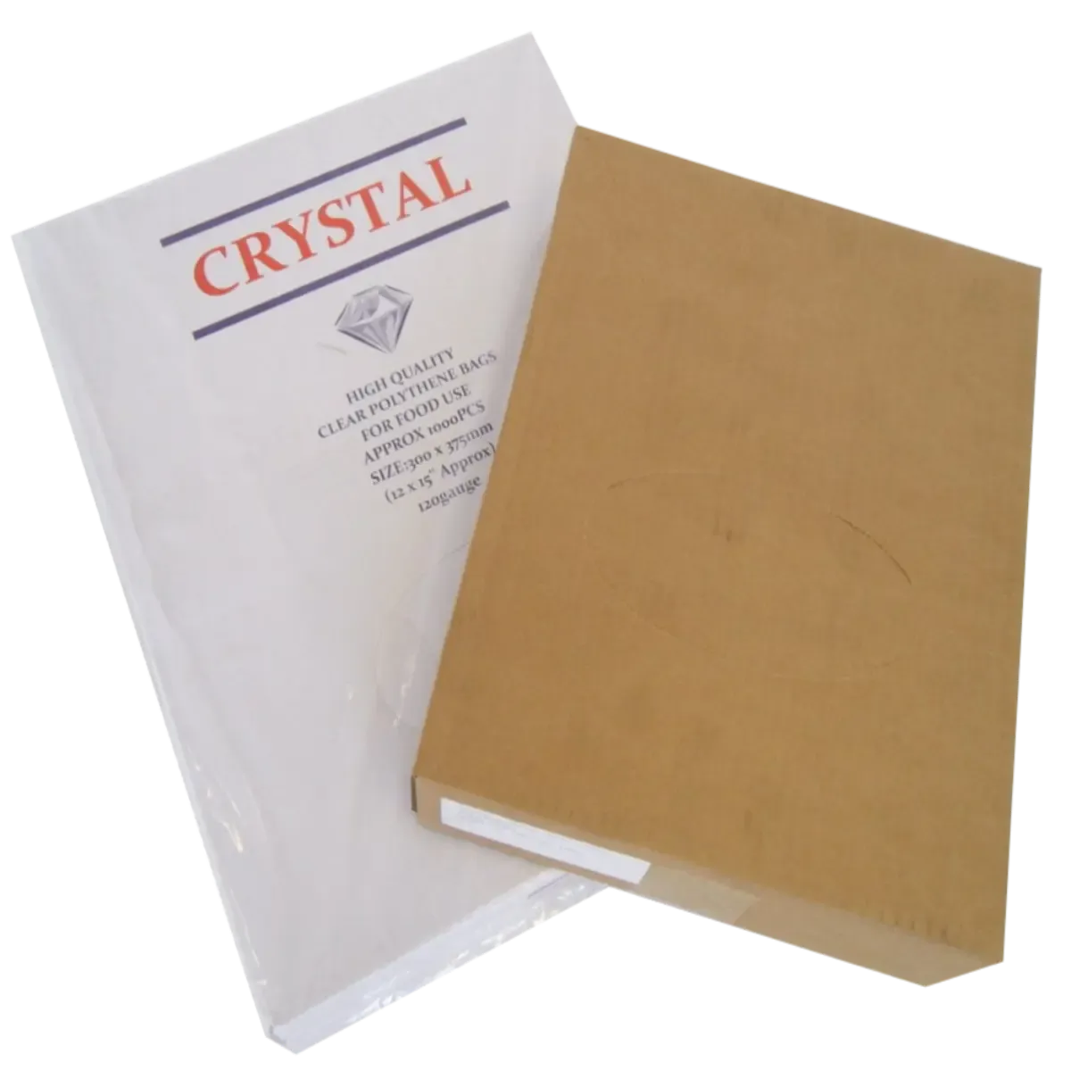 Clear Packaging Bags Plain Polythene LDPE 150G