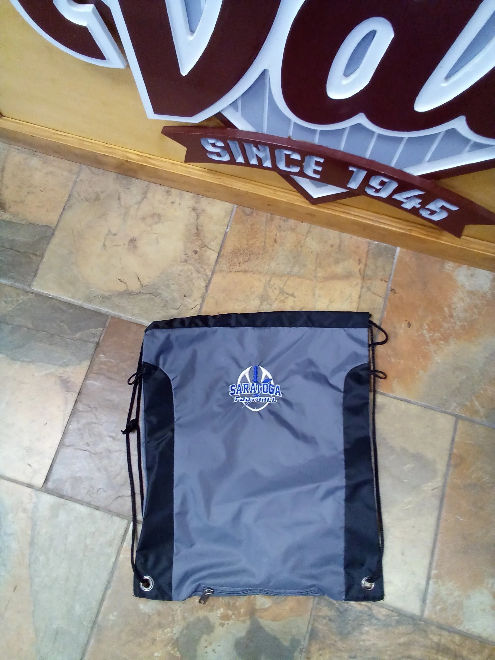 CLEARANCE - Saratoga Football Cinch Bag