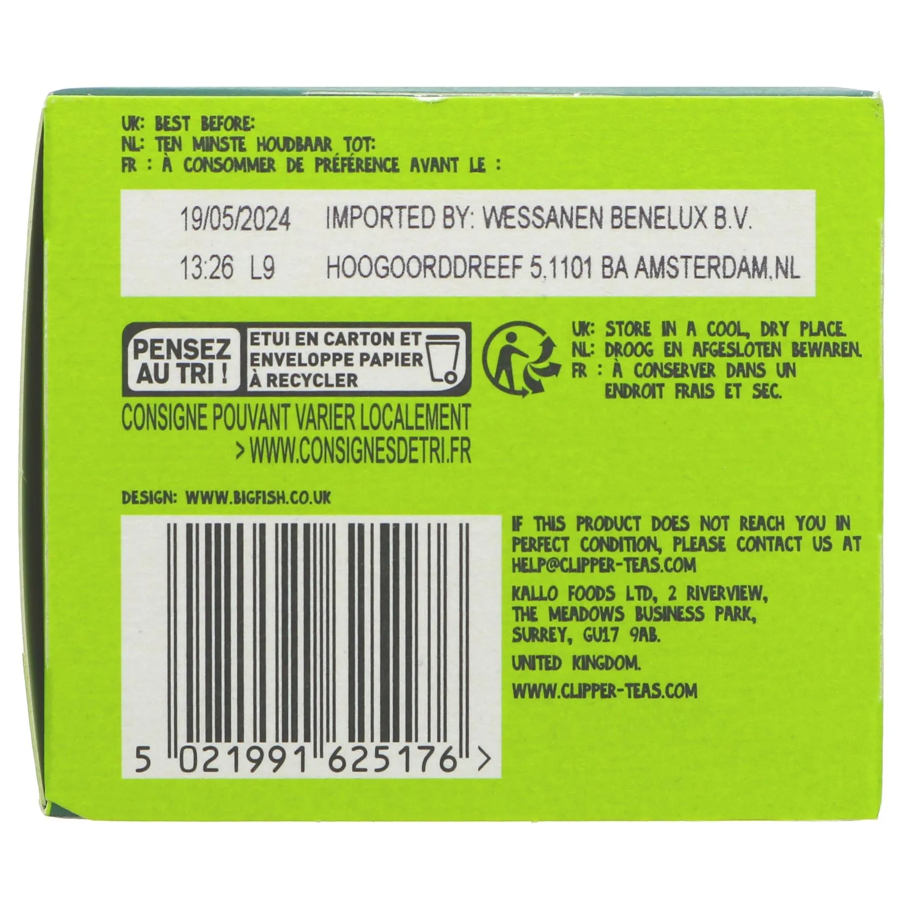 Clipper | Green Tea - Envelope, String & Tagged | 25 bags