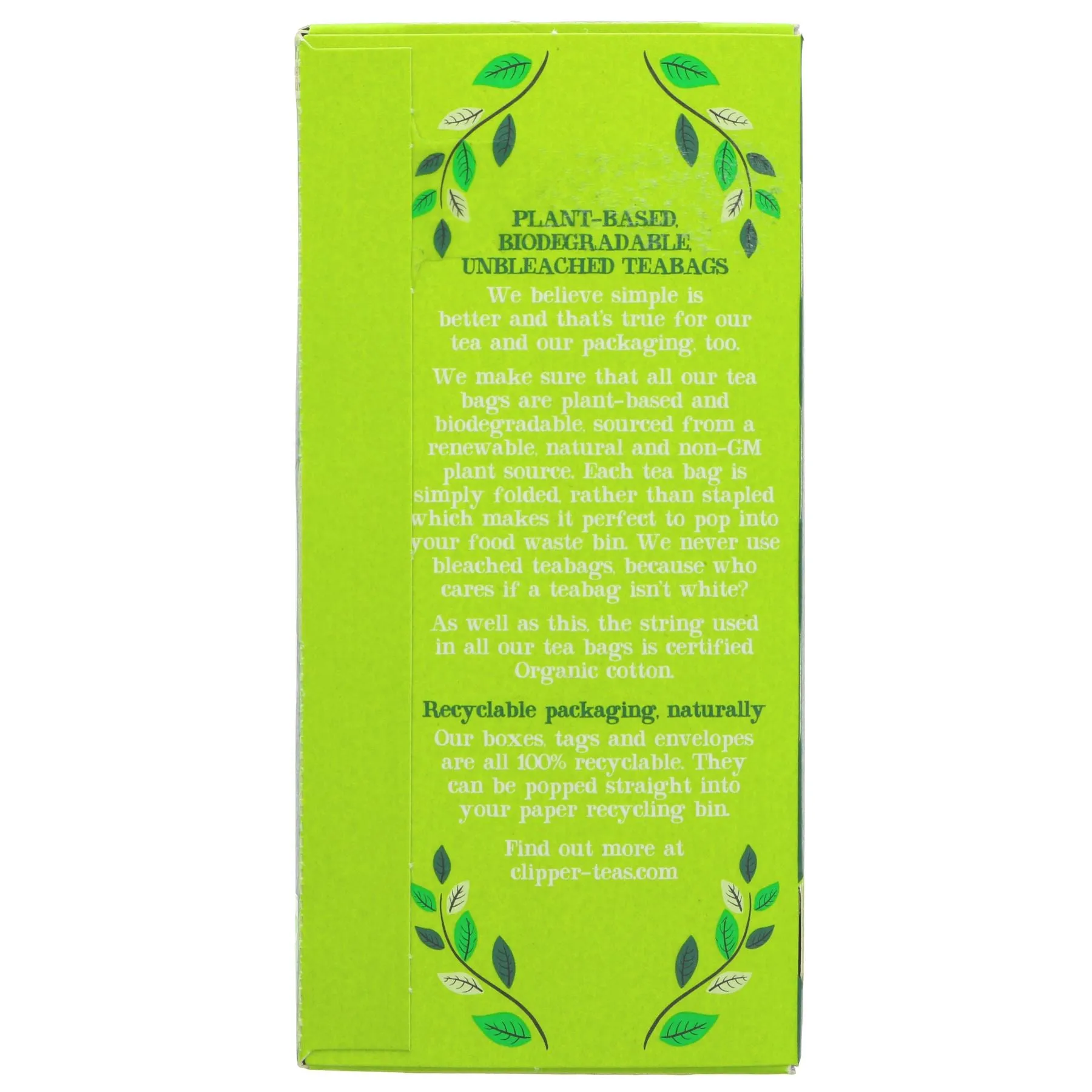 Clipper | Green Tea - Envelope, String & Tagged | 25 bags