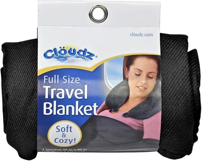 Cloudz Compact Travel Blanket - Black