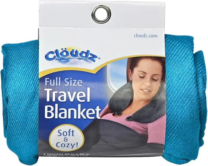 Cloudz Compact Travel Blanket - Sky Blue