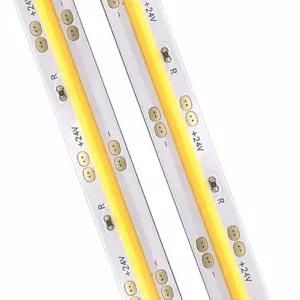 COB LED Strip | IP20 | 24v | 8mm | Cut every 50mm | 320LEDs p/m | 10w p/m | p/metre & reel