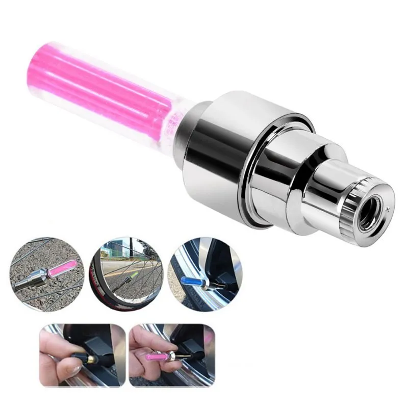 Colorful Tire Value Stem Lights Caps