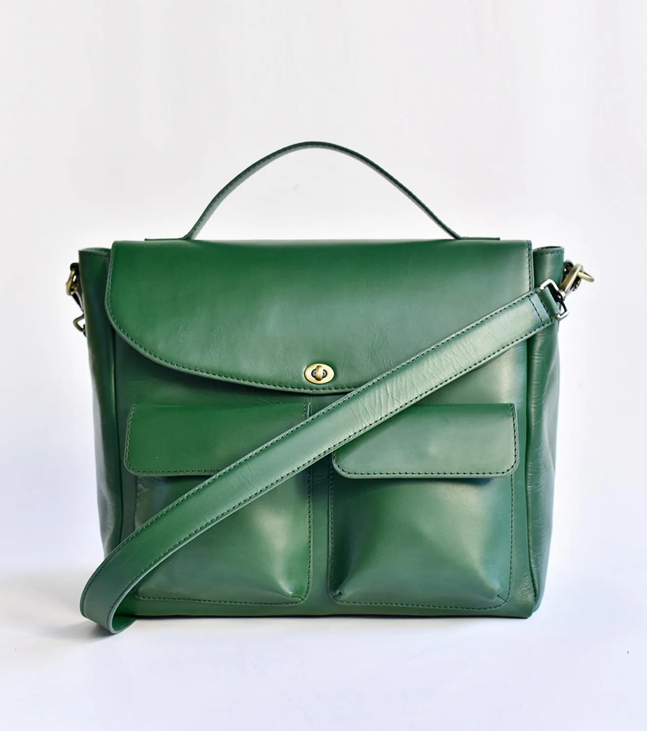 Colossal briefcase green