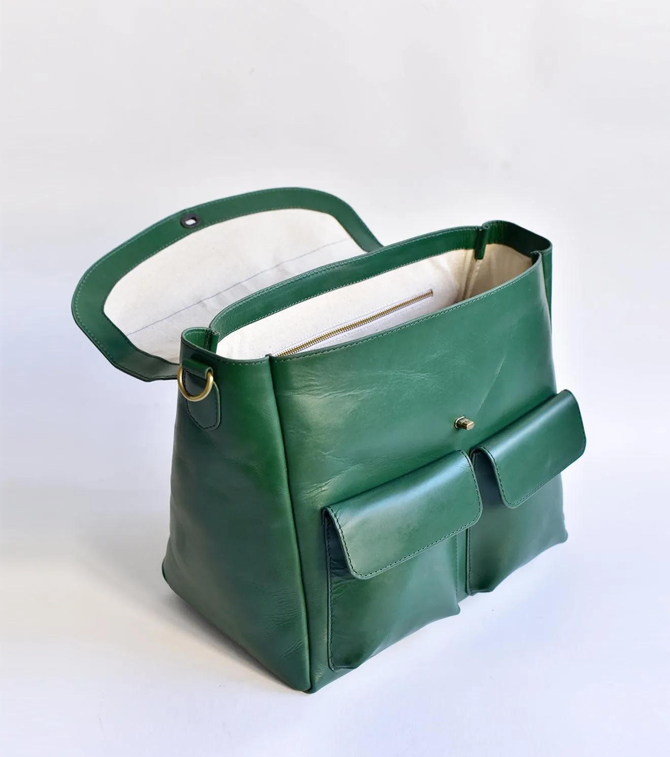 Colossal briefcase green