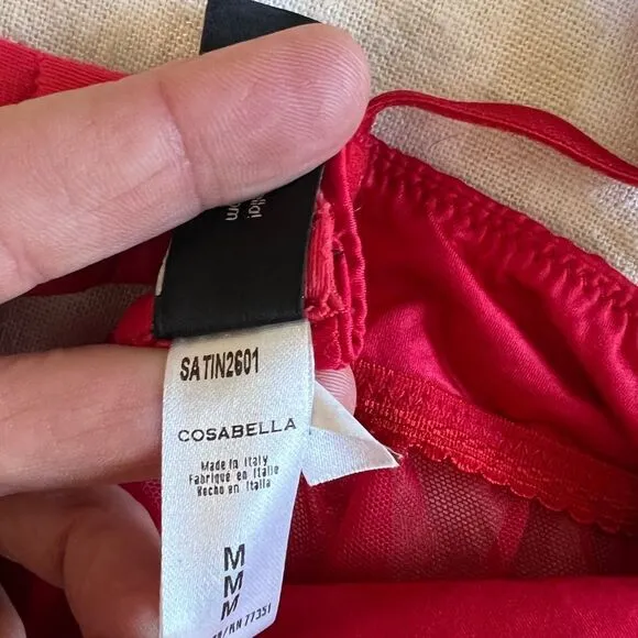 Cosabella Red Mesh Babydoll Size M