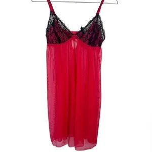 Cosabella Red Mesh Babydoll Size M