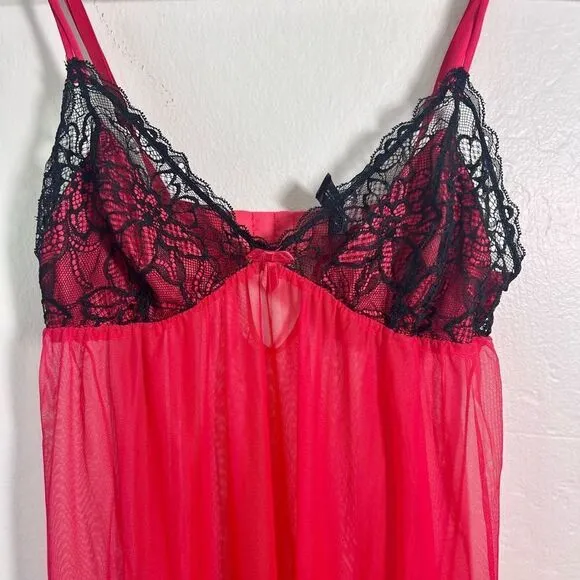 Cosabella Red Mesh Babydoll Size M