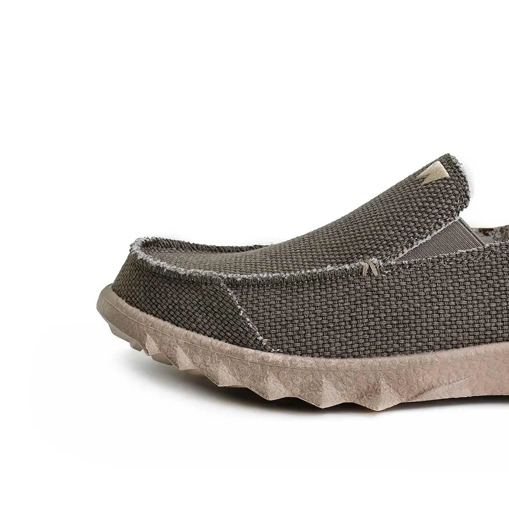 Couch Classic Woven Canvas Brown