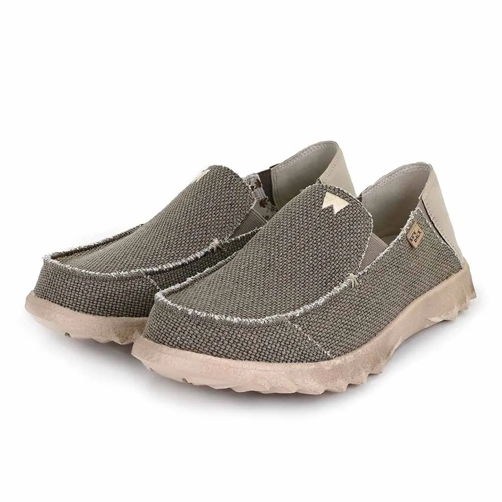 Couch Classic Woven Canvas Brown