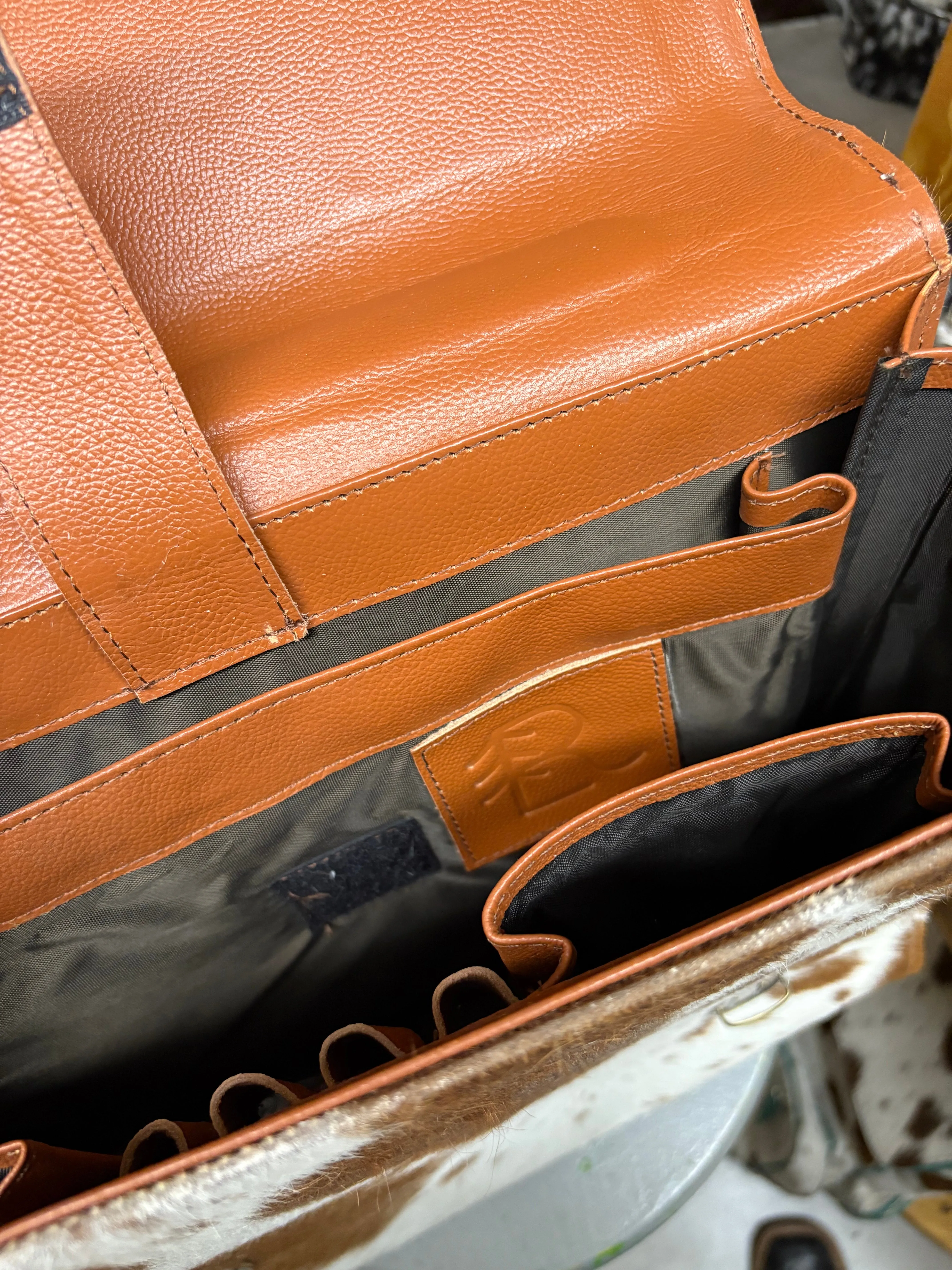 Cowhide Briefcase - Laptop Bag - Business