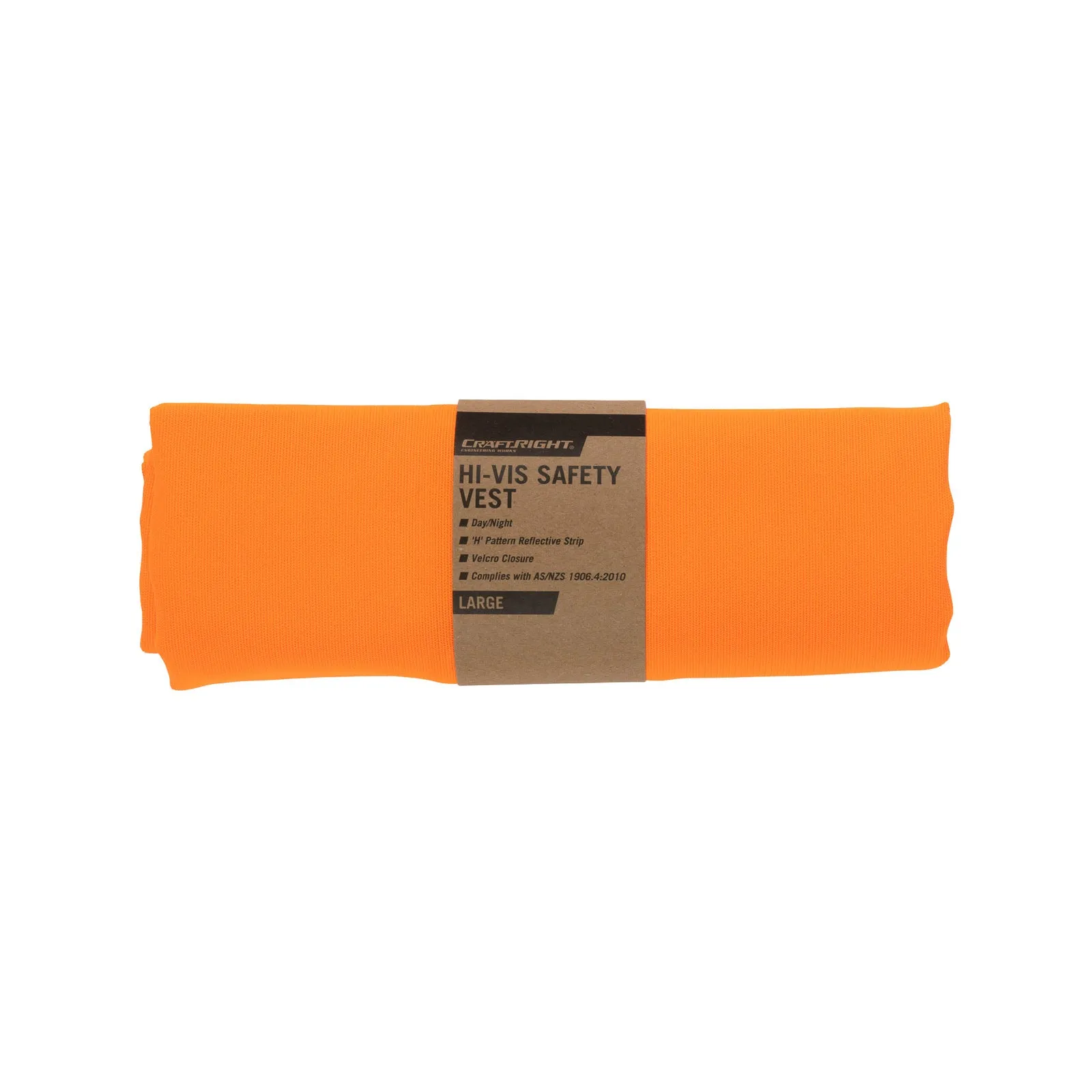 Craftright Large Hi Vis Orange Day / Night Vest