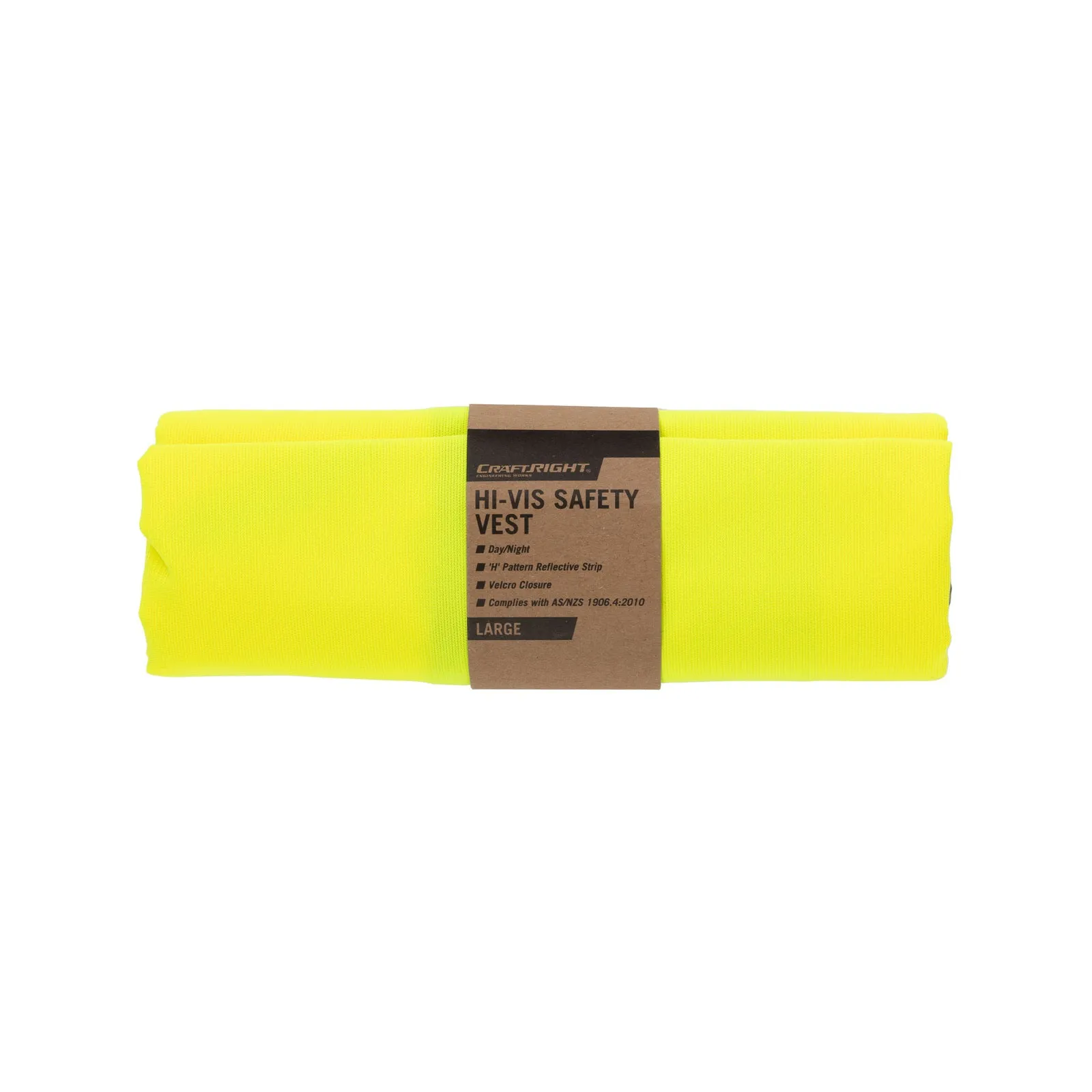 Craftright Large Hi Vis Yellow Day / Night Vest