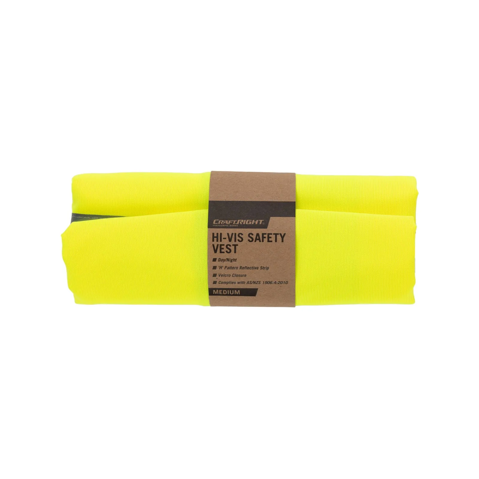 Craftright Medium Hi Vis Yellow Day / Night Vest