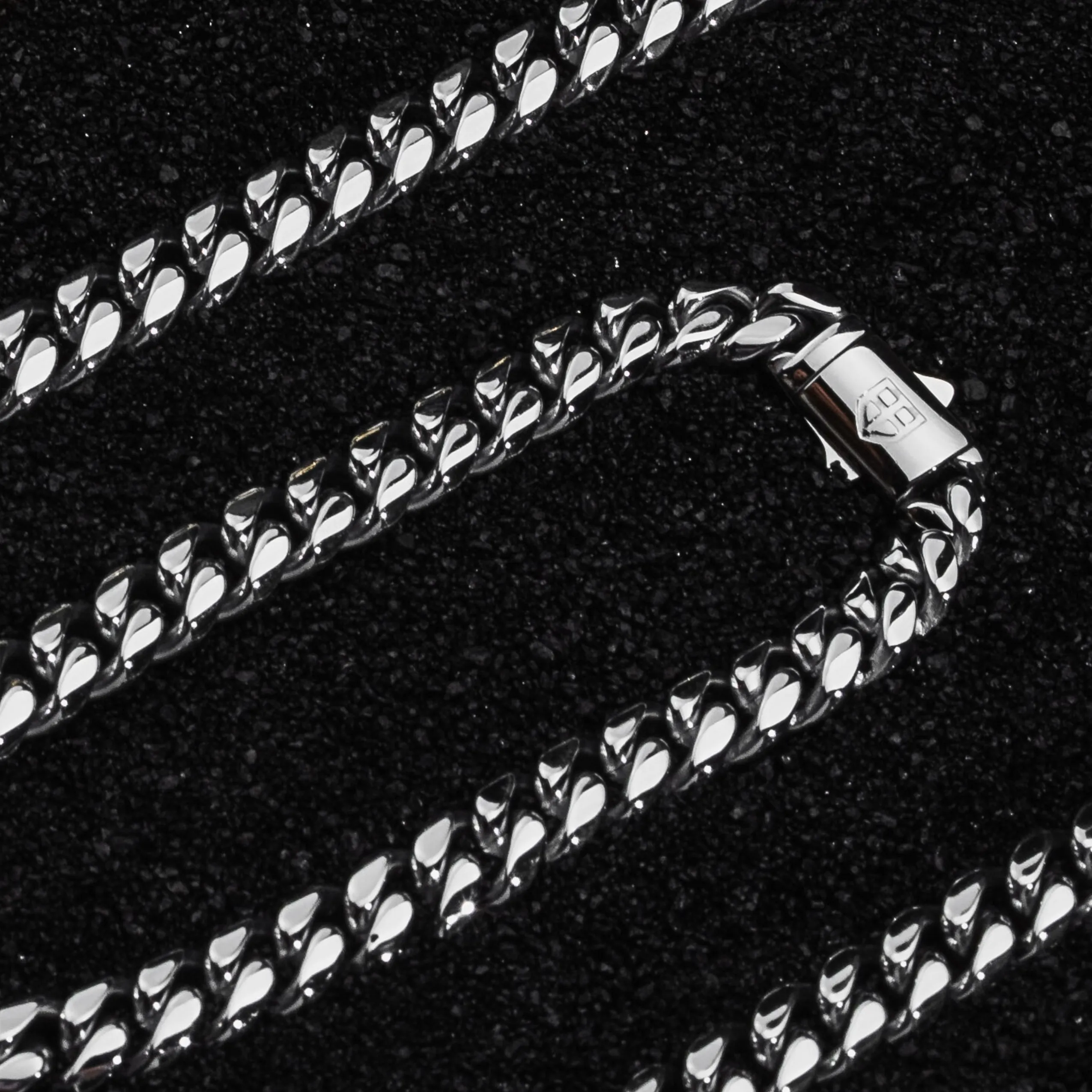 CUBAN Chain 18K White Gold - 8mm