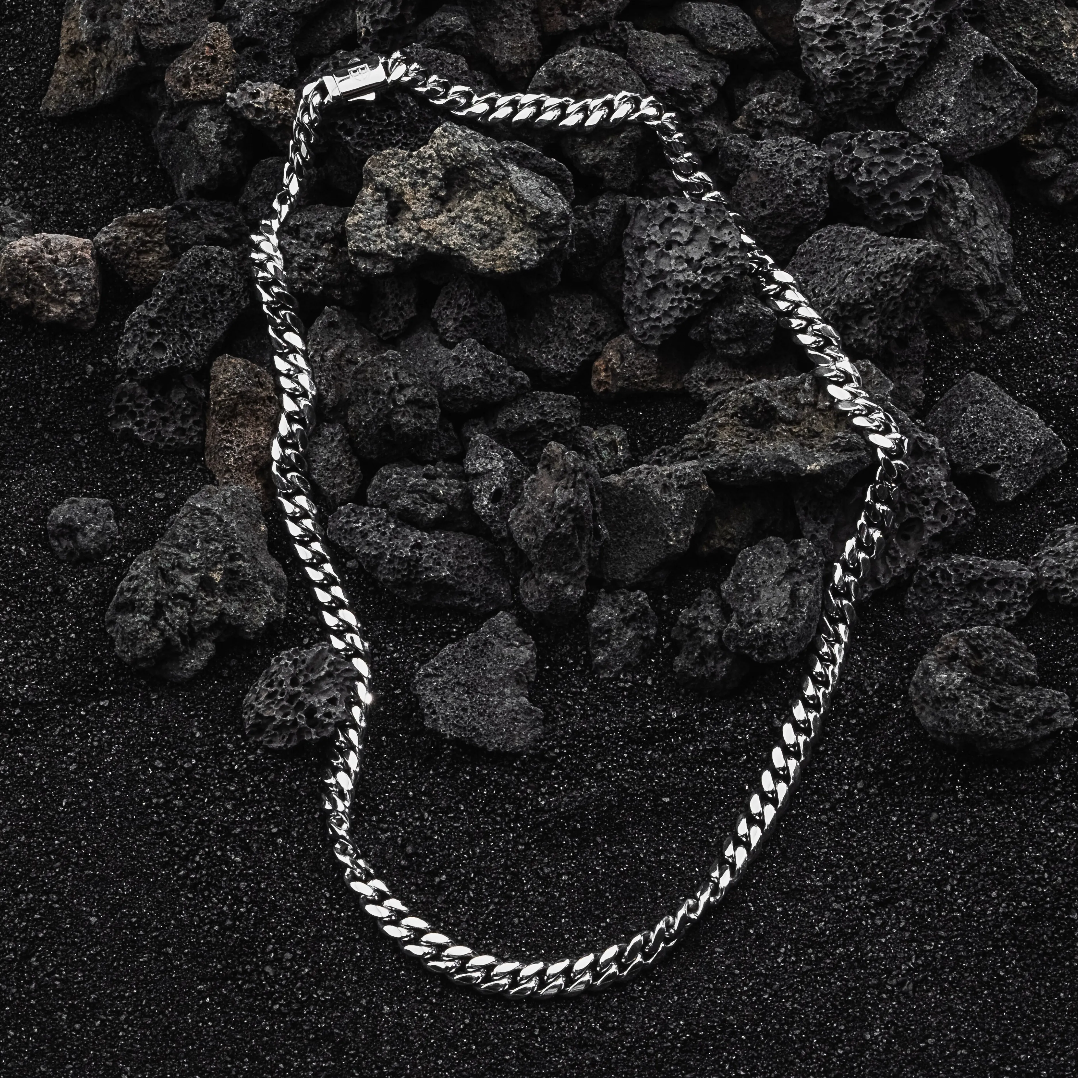 CUBAN Chain 18K White Gold - 8mm