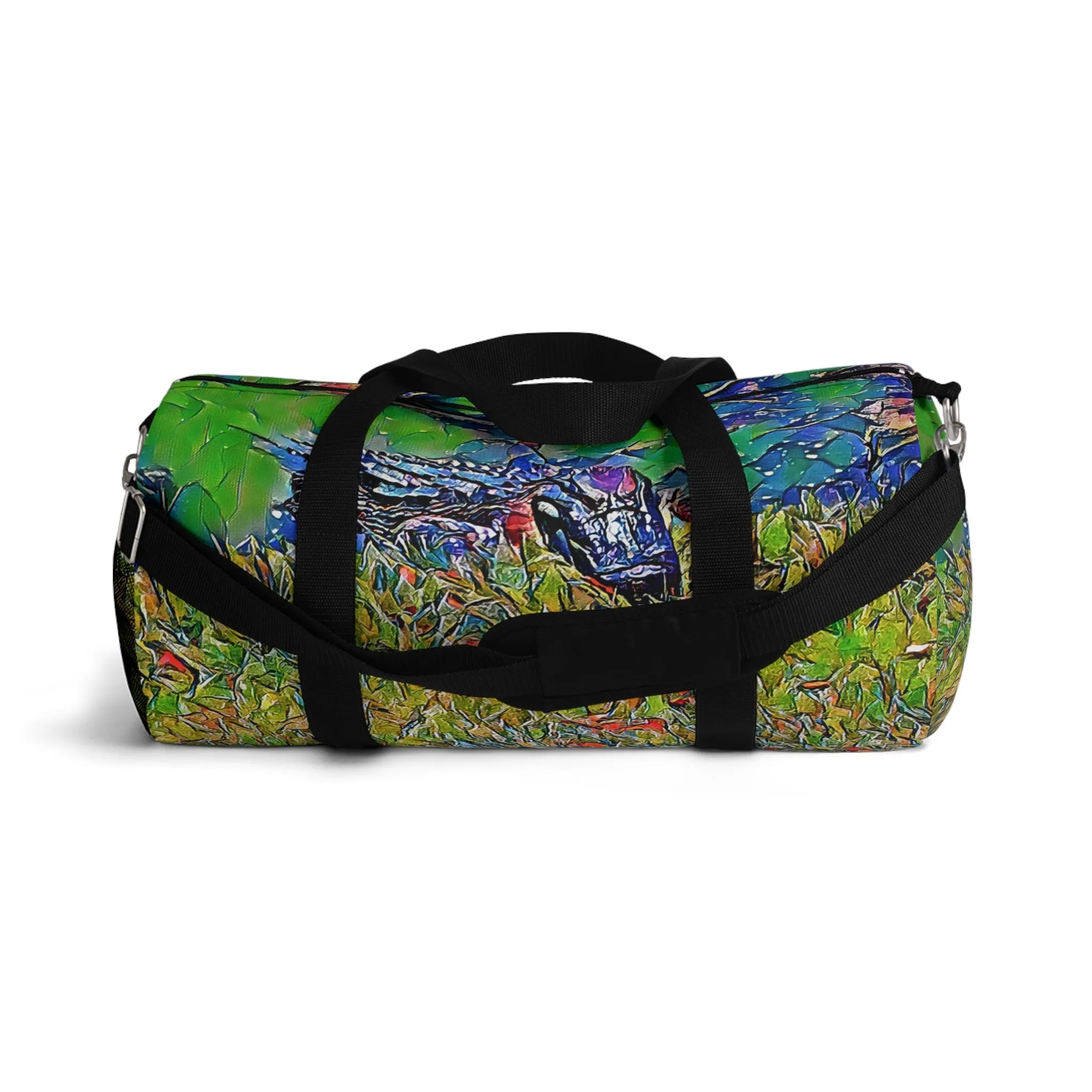 Custom Duffel Bag available in two sizes from the Wildlife Series at Intriguing Vistas